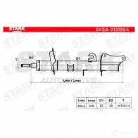 Амортизатор STARK 1437754414 sksa0131954 48G S0 - Изображение 3