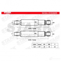 Амортизатор STARK sksa0132669 1437753407 OK FU2 - Изображение 4