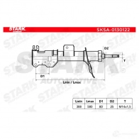 Амортизатор STARK 54 N2F 1437754767 sksa0130122 - Изображение 3