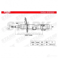 Амортизатор STARK 1437755530 Q YJY4C sksa0131522 - Изображение 2