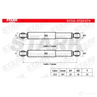 Амортизатор STARK sksa0130474 SN08 RS 1437748008 - Изображение 4