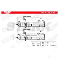 Амортизатор STARK Y NEBFLI sksa0132683 1437749725 - Изображение 4