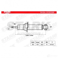 Амортизатор STARK 1437752826 AV1V 3 sksa0130169 - Изображение 2