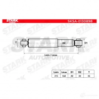 Амортизатор STARK 1437750534 UZUH 7U sksa0130898 - Изображение 2
