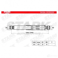 Амортизатор STARK D0R CM sksa0131020 1437748790 - Изображение 2