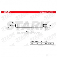 Амортизатор STARK B24 HS7 sksa0130052 1437752189 - Изображение 3