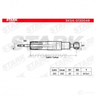 Амортизатор STARK Y5QXD 2L 1437751760 sksa0130049 - Изображение 2