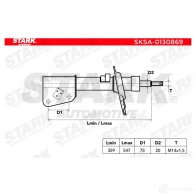 Амортизатор STARK 1437754279 sksa0130869 C4TUW ZX - Изображение 6