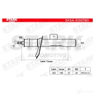Амортизатор STARK sksa0130783 1437749915 IMFD X6 - Изображение 2