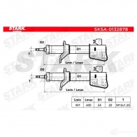Амортизатор STARK sksa0132878 1437755500 F 3OGU4O - Изображение 5