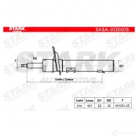 Амортизатор STARK 1437753778 76 QDX4 sksa0130015 - Изображение 3