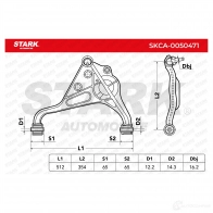 Рычаг STARK 0B5 WB 1437790087 skca0050471 - Изображение 2