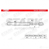 Амортизатор багажника, упор задней двери STARK H 9OHA6 skgs0220217 1437792479 - Изображение 2