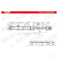 Амортизатор багажника, упор задней двери STARK skgs0220065 I 21F6S 1437791643 - Изображение 2