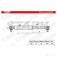 Амортизатор багажника, упор задней двери STARK skgs0220385 1437793988 NYRWD D8 - Изображение 5