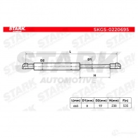 Амортизатор багажника, упор задней двери STARK skgs0220695 1437795218 4DU I6SS - Изображение 5