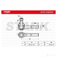Рулевой наконечник STARK 1437748852 F7P 3E skte0280125 - Изображение 2