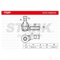 Рулевой наконечник STARK 1437747940 skte0280015 M0 TKA8 - Изображение 5