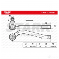 Рулевой наконечник STARK 1437749952 K0 VQGQA skte0280237 - Изображение 5
