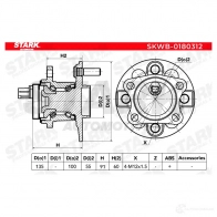 Подшипник ступицы колеса, комплект STARK 9 P7R0 skwb0180312 1438018999 - Изображение 3