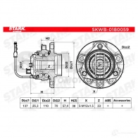 Подшипник ступицы колеса, комплект STARK skwb0180059 1438018951 U XCST3B - Изображение 4