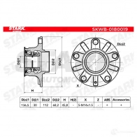 Подшипник ступицы колеса, комплект STARK 1C 9KLIA 1438019319 skwb0180019 - Изображение 3