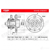 Подшипник ступицы колеса, комплект STARK skwb0180615 1438018824 K5 4VG - Изображение 3