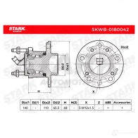 Подшипник ступицы колеса, комплект STARK 1438018959 H VPJ4H skwb0180042 - Изображение 2