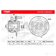 Подшипник ступицы колеса, комплект STARK 1438019260 K 20D6 skwb0180554 - Изображение 4