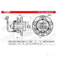 Подшипник ступицы колеса, комплект STARK 1438019258 skwb0180024 EWUV ER - Изображение 5