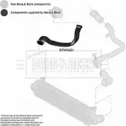 Патрубок воздушный BORG & BECK Land Rover Range Rover Evoque 5 TR4B3O 7BOE3WW BTH1521