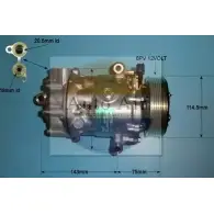 Компрессор кондиционера AUTO AIR GLOUCESTER X17HM QO 1ALKEZ 14-0057 1231648663