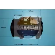 Компрессор кондиционера AUTO AIR GLOUCESTER FPD3R PGO GG9C 14-0172R 1231649351