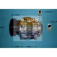 Компрессор кондиционера AUTO AIR GLOUCESTER MZ9LV N BAS5R 14-0225 Fiat Marea (185) 1 Седан 1.6 Sx 98 л.с. 2000 – 2002