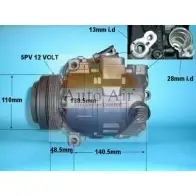Компрессор кондиционера AUTO AIR GLOUCESTER 1231650209 JP28V 14-0328R Z0 X0NL