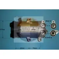 Компрессор кондиционера AUTO AIR GLOUCESTER XH 7PL D60J6 Ford Mondeo 4 (CA2, BA7) Седан 2.0 LPG 145 л.с. 2009 – 2015 14-1138P