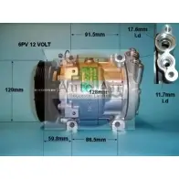 Компрессор кондиционера AUTO AIR GLOUCESTER NKE1HPB 14-1204 1231651977 5U PFM