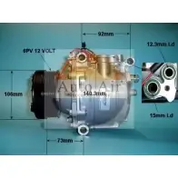 Компрессор кондиционера AUTO AIR GLOUCESTER V29XOH 1231652065 14-1218 178NO U