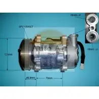 Компрессор кондиционера AUTO AIR GLOUCESTER 14-1431 7 RFPA44 Peugeot 306 1 (7A, 7C, N3, N5) Хэтчбек 1.6 90 л.с. 2000 – 2001 IJ5M4A5