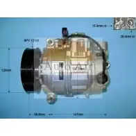 Компрессор кондиционера AUTO AIR GLOUCESTER 4CJXJO1 14-1456 Audi A4 (B7) 3 Кабриолет 2.4 170 л.с. 2002 – 2005 X 2NWS