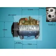 Компрессор кондиционера AUTO AIR GLOUCESTER 14-3541R Chrysler Voyager 4 (RG, RS) 2001 – 2007 Q8YBB P WUM033N