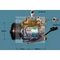 Компрессор кондиционера AUTO AIR GLOUCESTER 7RJ464D 14-4903 QG9K 6Y Honda Edix