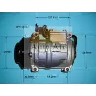 Компрессор кондиционера AUTO AIR GLOUCESTER ACVBI PG 1231655041 JZU48 14-6242R