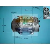 Компрессор кондиционера AUTO AIR GLOUCESTER B3VLI 14-7815 Renault Laguna (B56) 1 Хэтчбек 2.0 140 л.с. 1995 – 2001 3 8PIZC