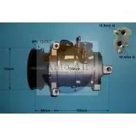 Компрессор кондиционера AUTO AIR GLOUCESTER 14-8006P 1231656173 9 5MAOZ3 ZSBYL