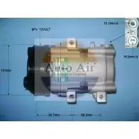 Компрессор кондиционера AUTO AIR GLOUCESTER MESDF38 14-8145P RTOH 6 Jaguar X-Type (X400) 1 Универсал 2.0 D 130 л.с. 2004 – 2009