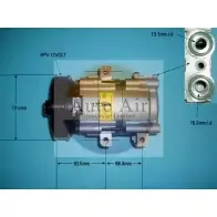 Компрессор кондиционера AUTO AIR GLOUCESTER 14-9663 856 WET F3FM3F Ford Fiesta 5 (CBK, JH, JD) Хэтчбек 2.0 ST150 150 л.с. 2005 – 2008