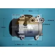 Компрессор кондиционера AUTO AIR GLOUCESTER 59QGJ 14-9758P EDQ GT Ford Fiesta 6 (CB1, CCN) Хэтчбек 1.4 TDCi 68 л.с. 2009 – 2024