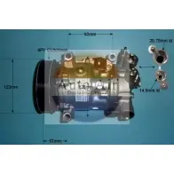 Компрессор кондиционера AUTO AIR GLOUCESTER 14-9786 6DX6Q 3D 1231658623 97BMMGU