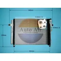 Радиатор кондиционера AUTO AIR GLOUCESTER MUB NEP 1231658679 KVBLD 16-0009
